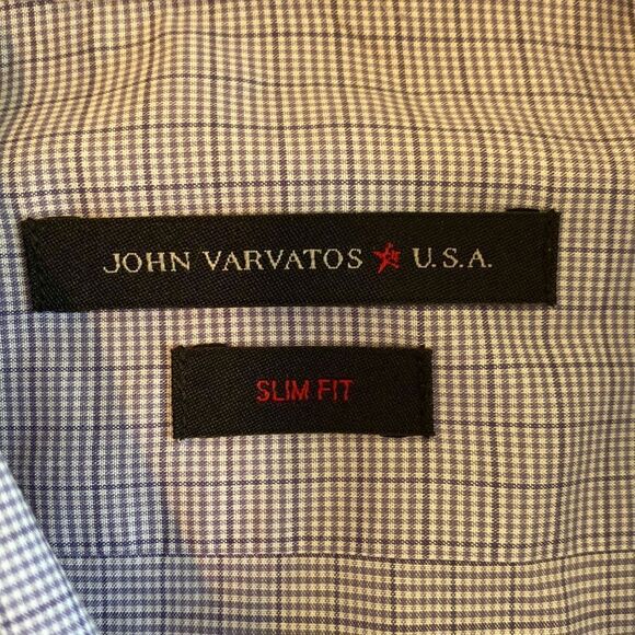 JOHN VARVATOS USA Modern Fit Long Sleeve Button Up Shirt. 15.5”(32/33) Slim fit - Picture 8 of 10